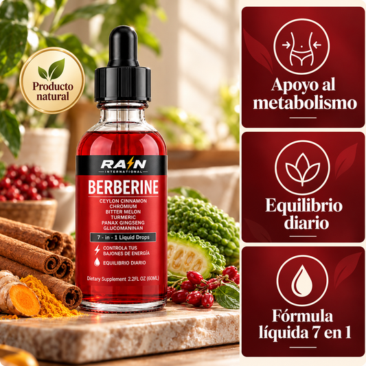 Berberina-Apoyo al metabolismo y al equilibrio de la glucosa 60 ml